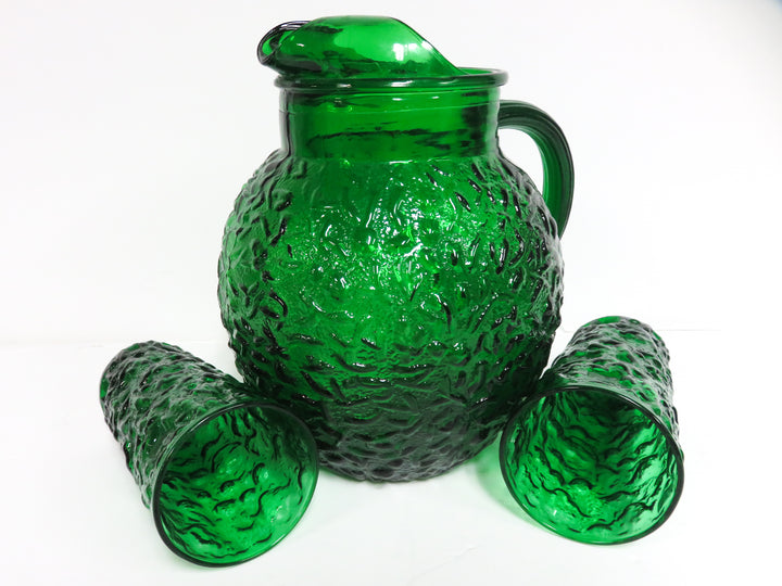 Anchor Hocking Pitcher & Glasses