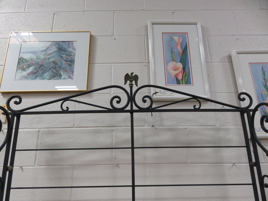 Black Scrolled Metal Baker's Rack