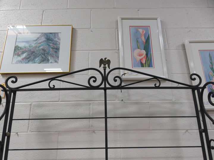 Black Scrolled Metal Baker's Rack