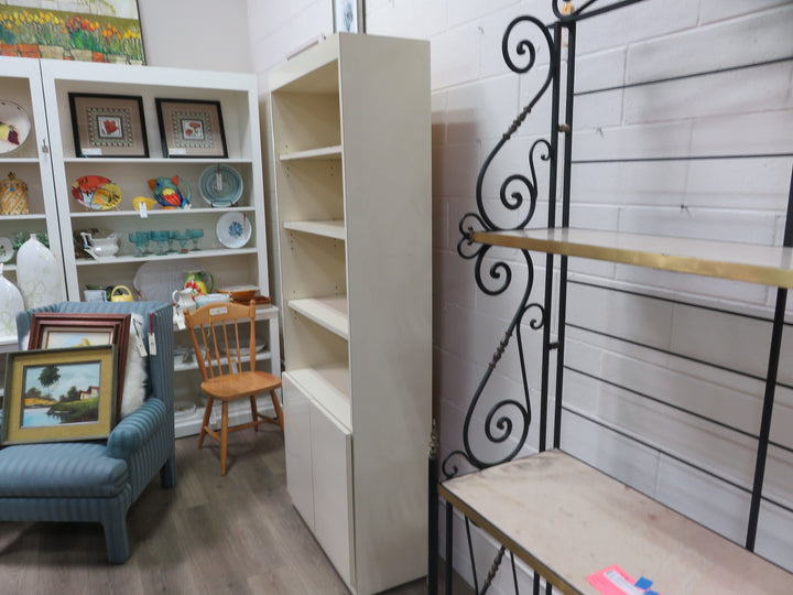 Tall Cream Bookcase
