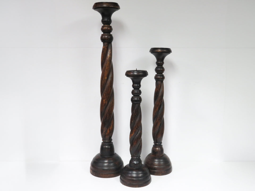 Wooden Candlesticks