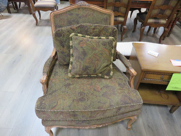Floral Bergere Arm Chair