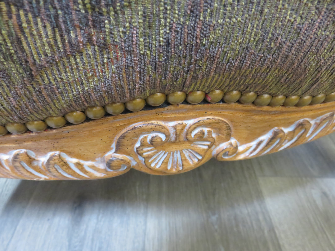Floral Bergere Arm Chair