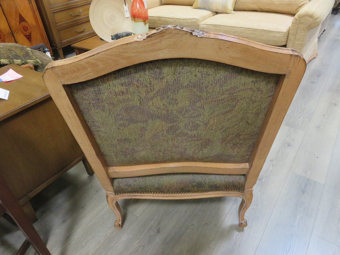 Floral Bergere Arm Chair & Ottoman