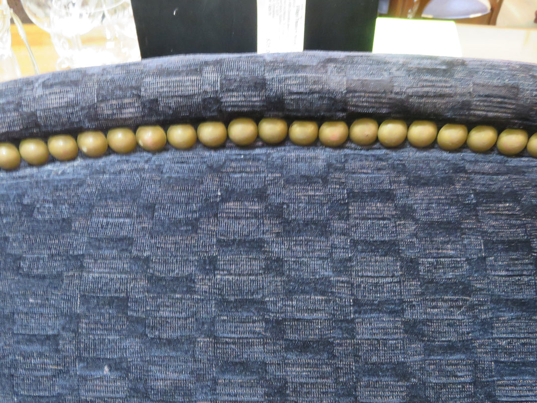 Navy Textured Chenille Sofa