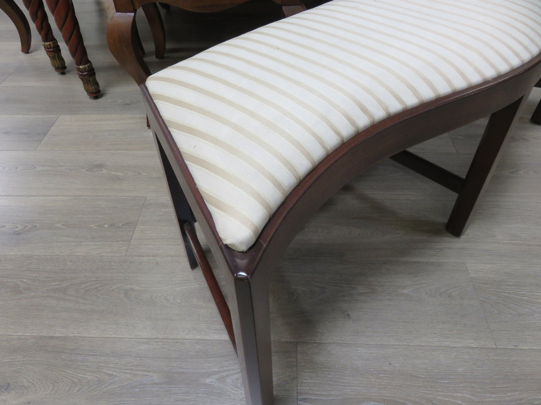 Upholstered Serpentine Bench