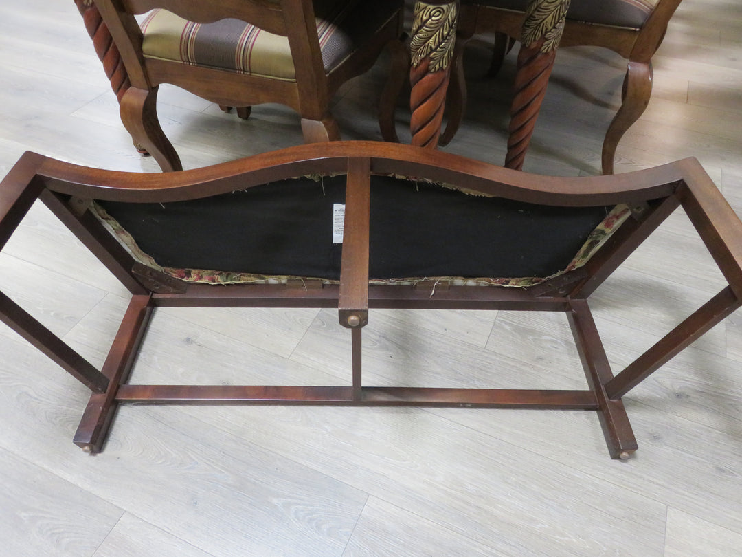 Upholstered Serpentine Bench