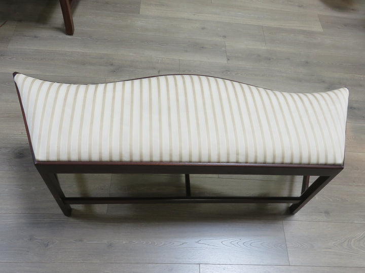 Upholstered Serpentine Bench