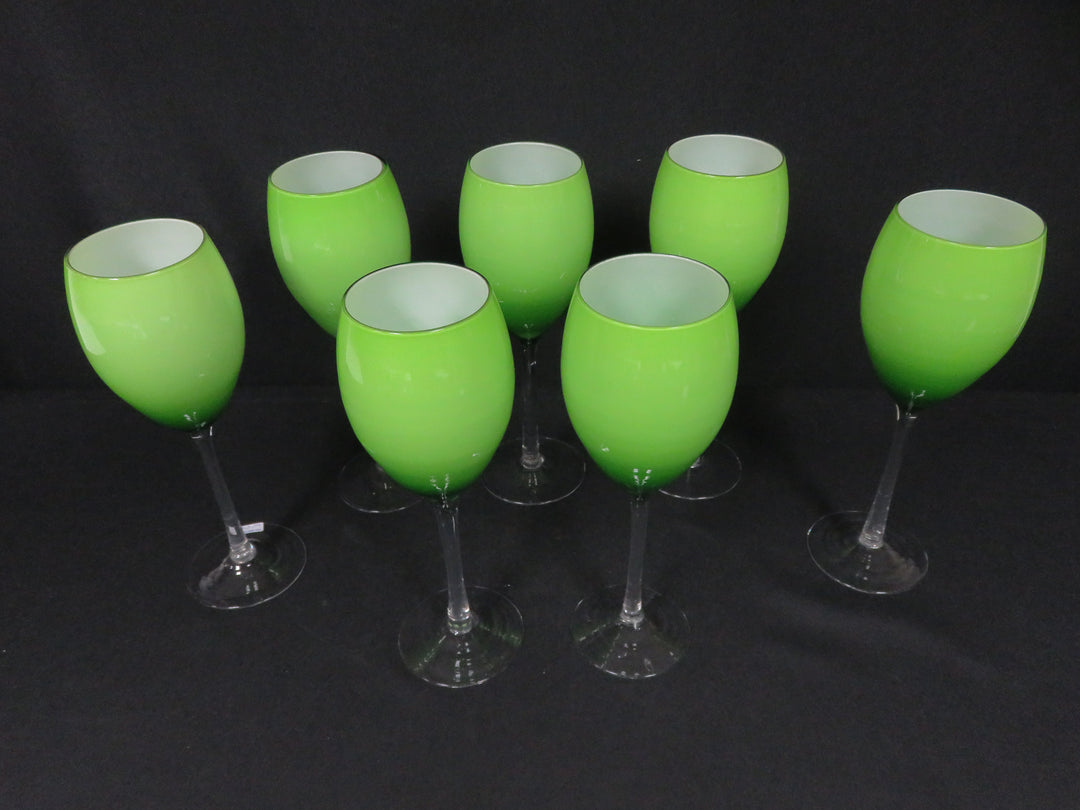 Lime Green Wine Glasses