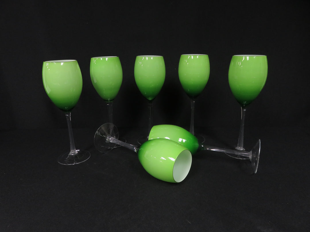 Lime Green Wine Glasses