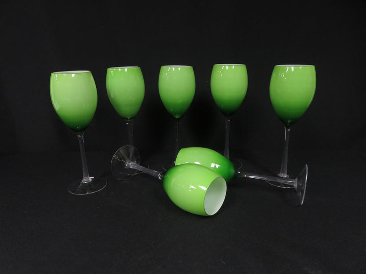 Lime Green Wine Glasses