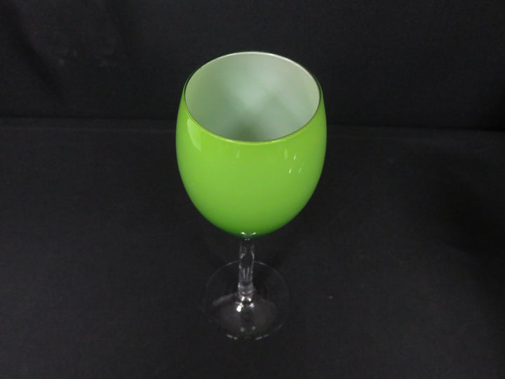 Lime Green Wine Glasses