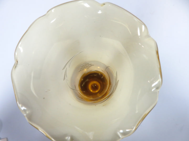 Etched Glass Vase