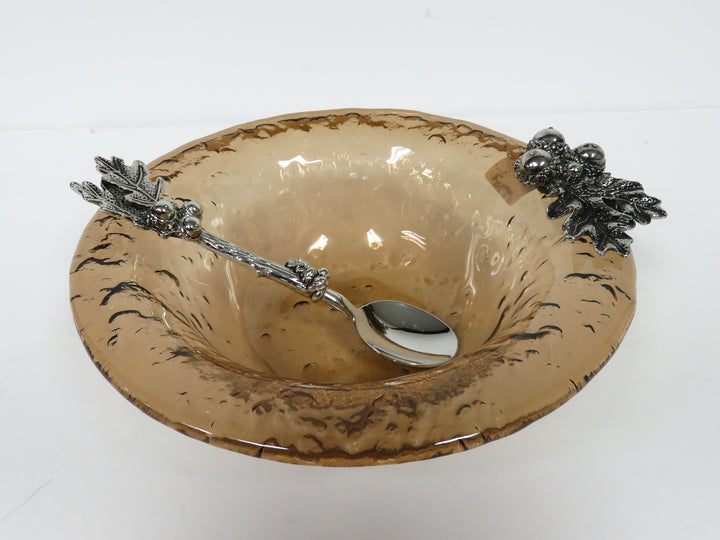 Nut Dish and Spoon