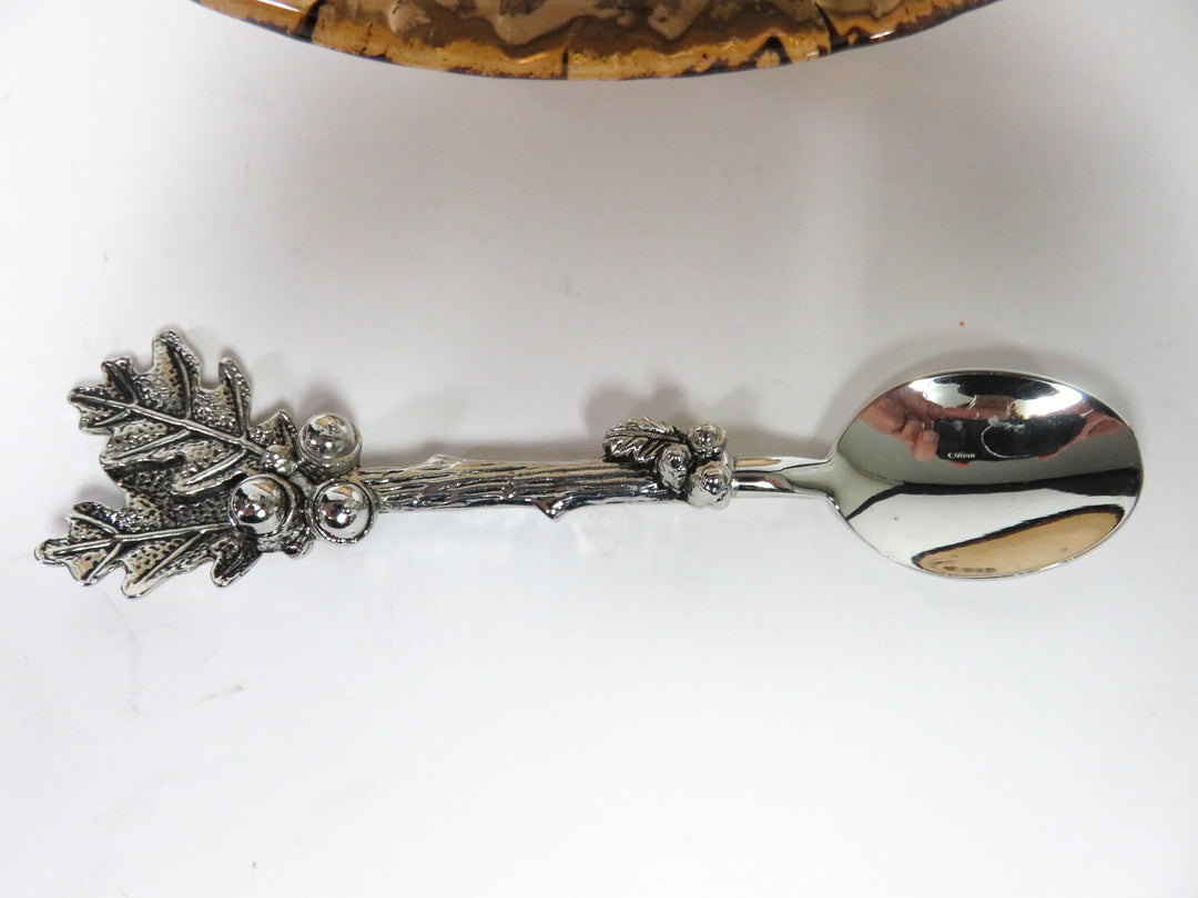 Nut Dish and Spoon