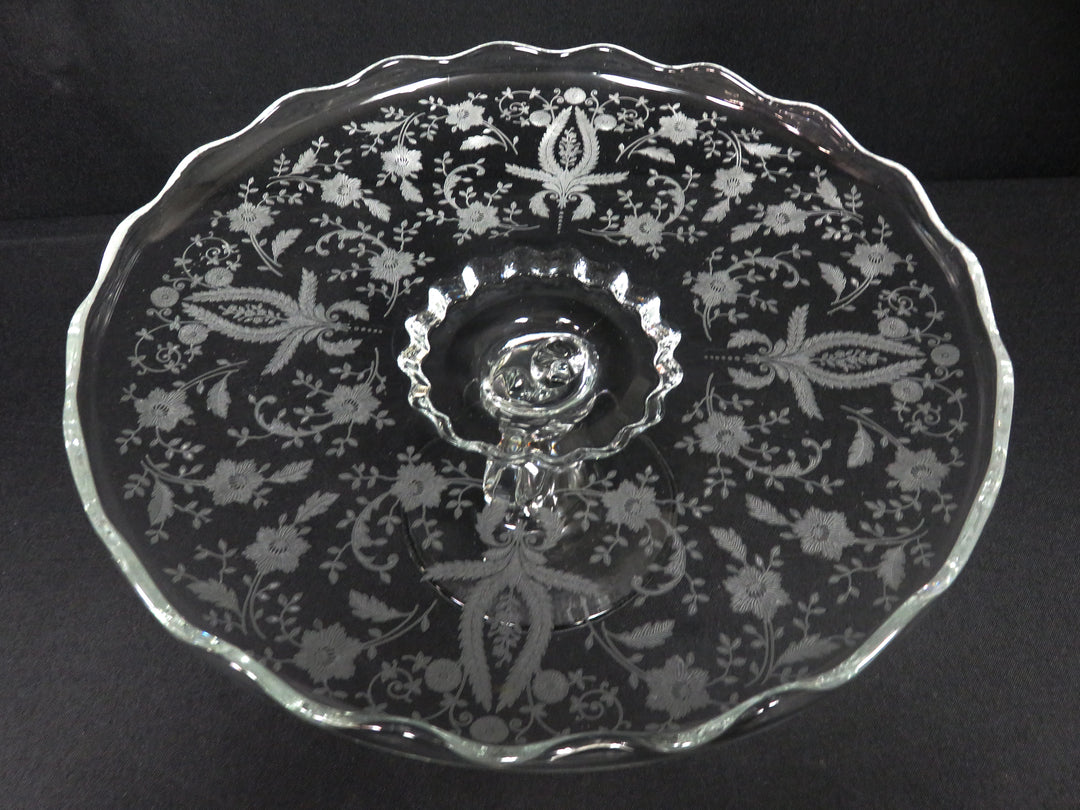 Etched Cake Stand