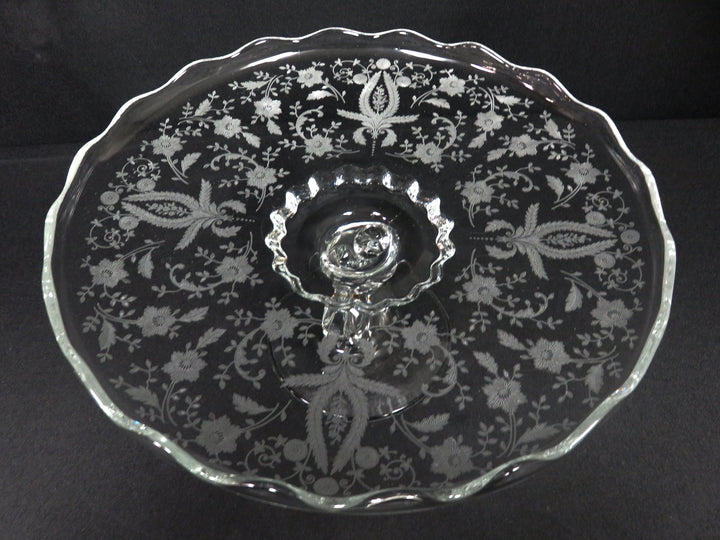 Etched Cake Stand