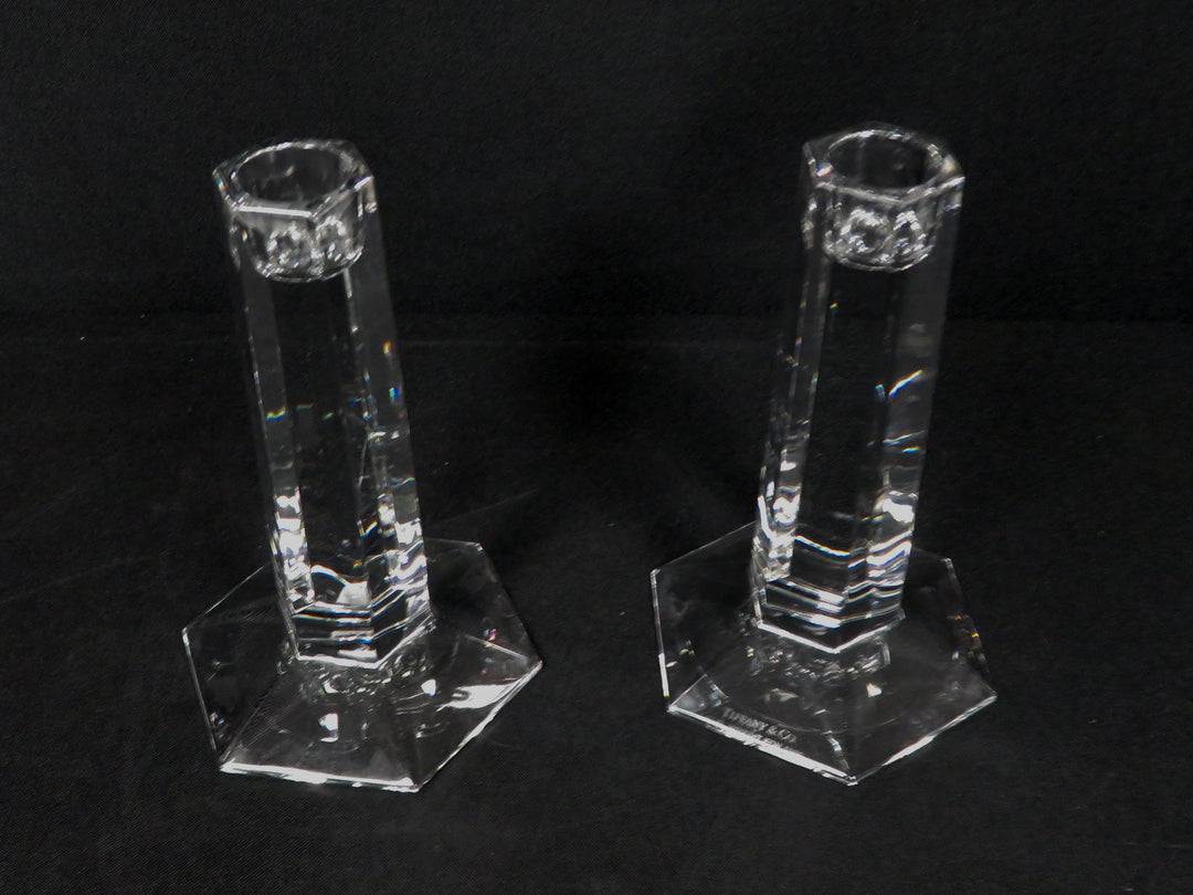 Tiffany Crystal Candlesticks