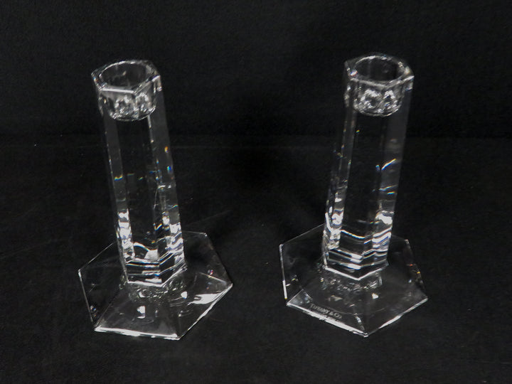 Tiffany Crystal Candlesticks