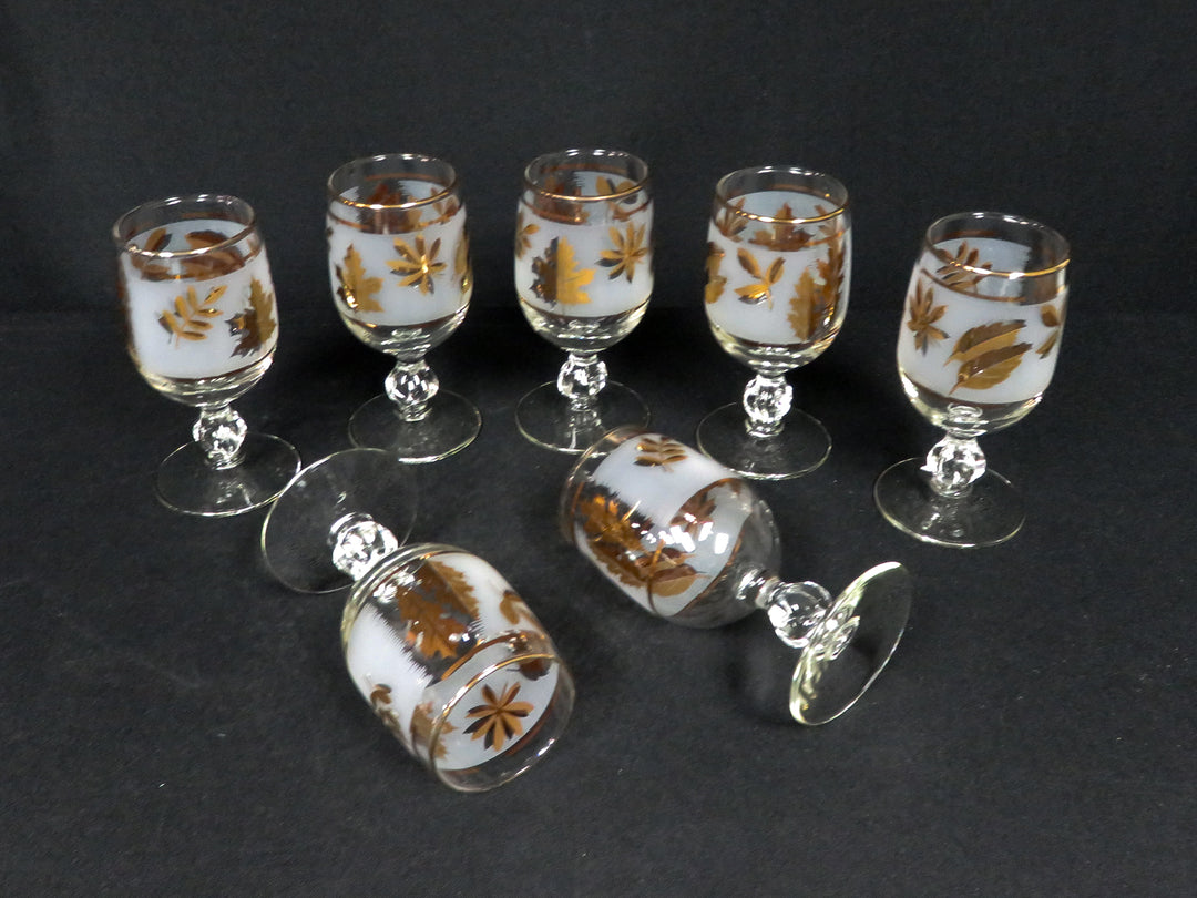 Libbey Golden Foliage Glasses