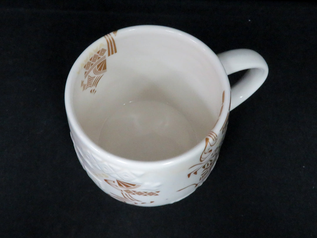 Starbucks Embossed Gold Mug