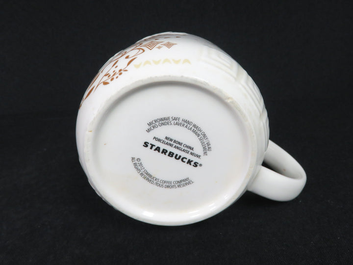 Starbucks Embossed Gold Mug
