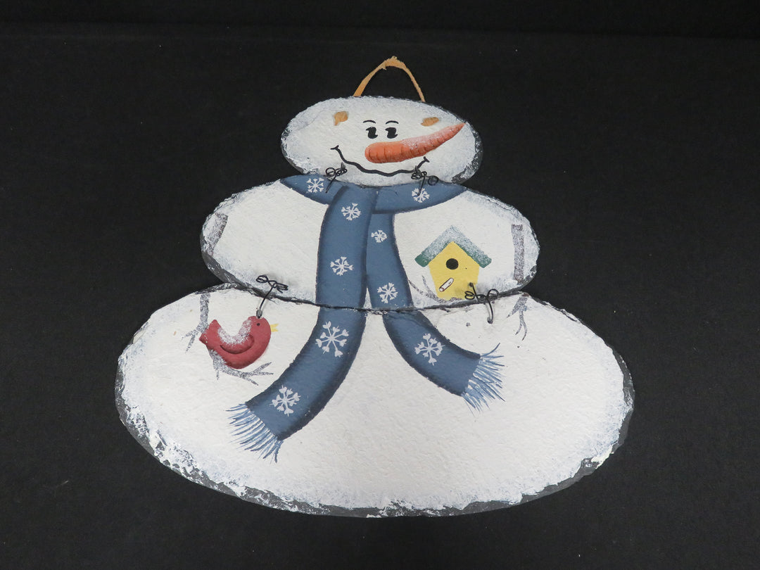Slate Wall Decor Snowman