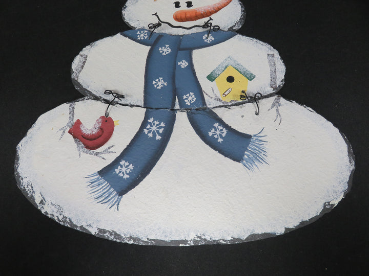 Slate Wall Decor Snowman