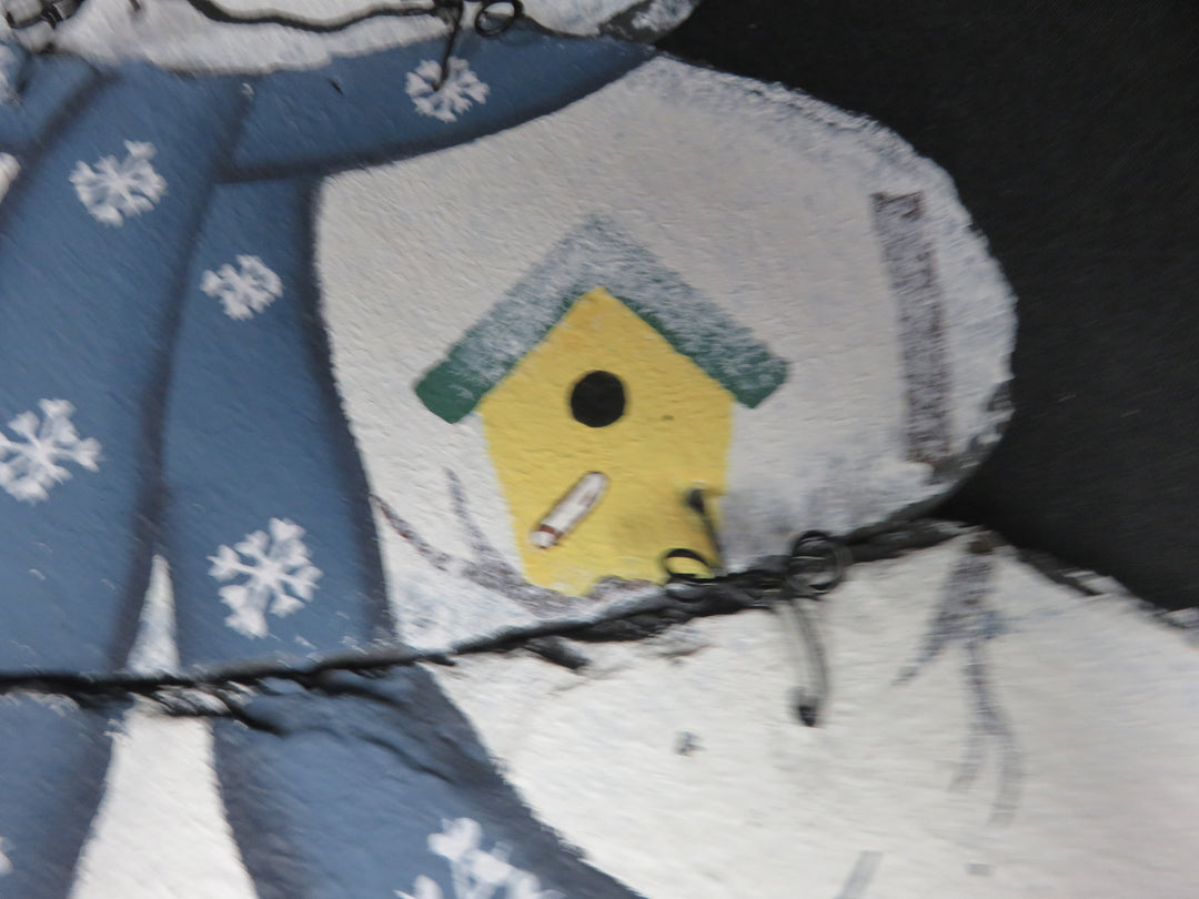 Slate Wall Decor Snowman