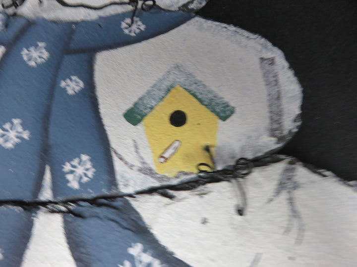 Slate Wall Decor Snowman