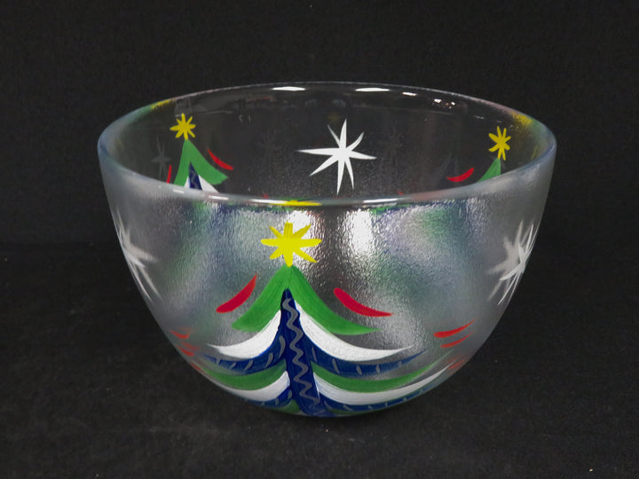 Signed Kosta Boda Christmas Bowl