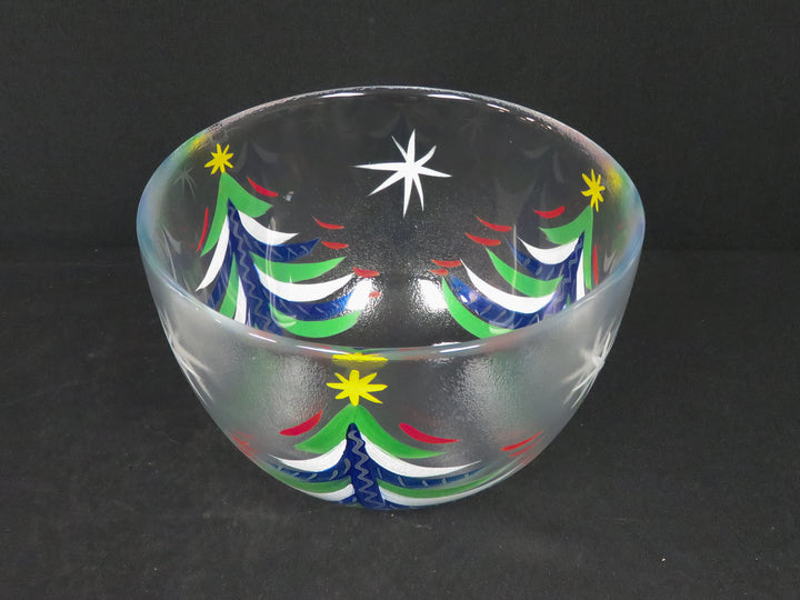 Signed Kosta Boda Christmas Bowl