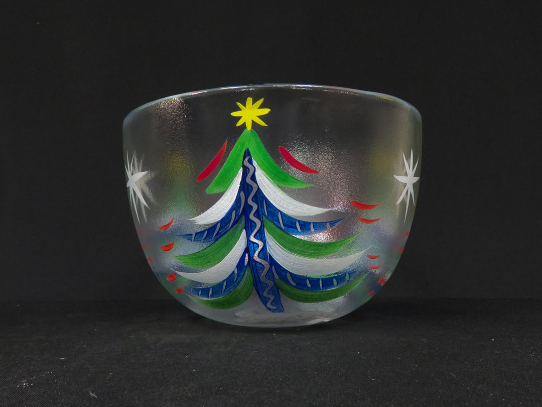 Signed Kosta Boda Christmas Bowl