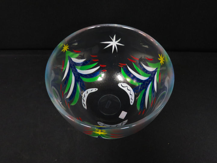 Signed Kosta Boda Christmas Bowl