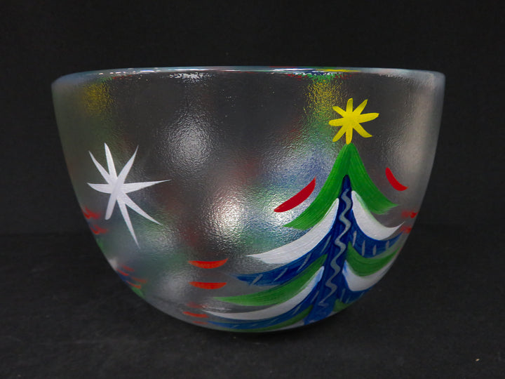 Signed Kosta Boda Christmas Bowl