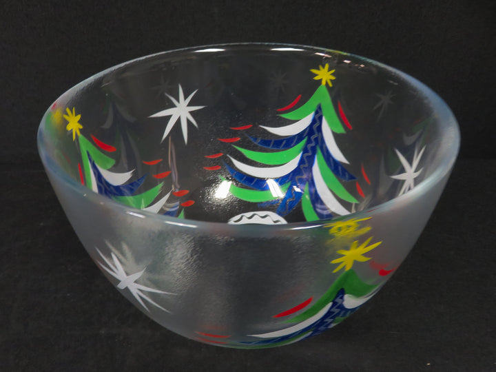 Signed Kosta Boda Christmas Bowl