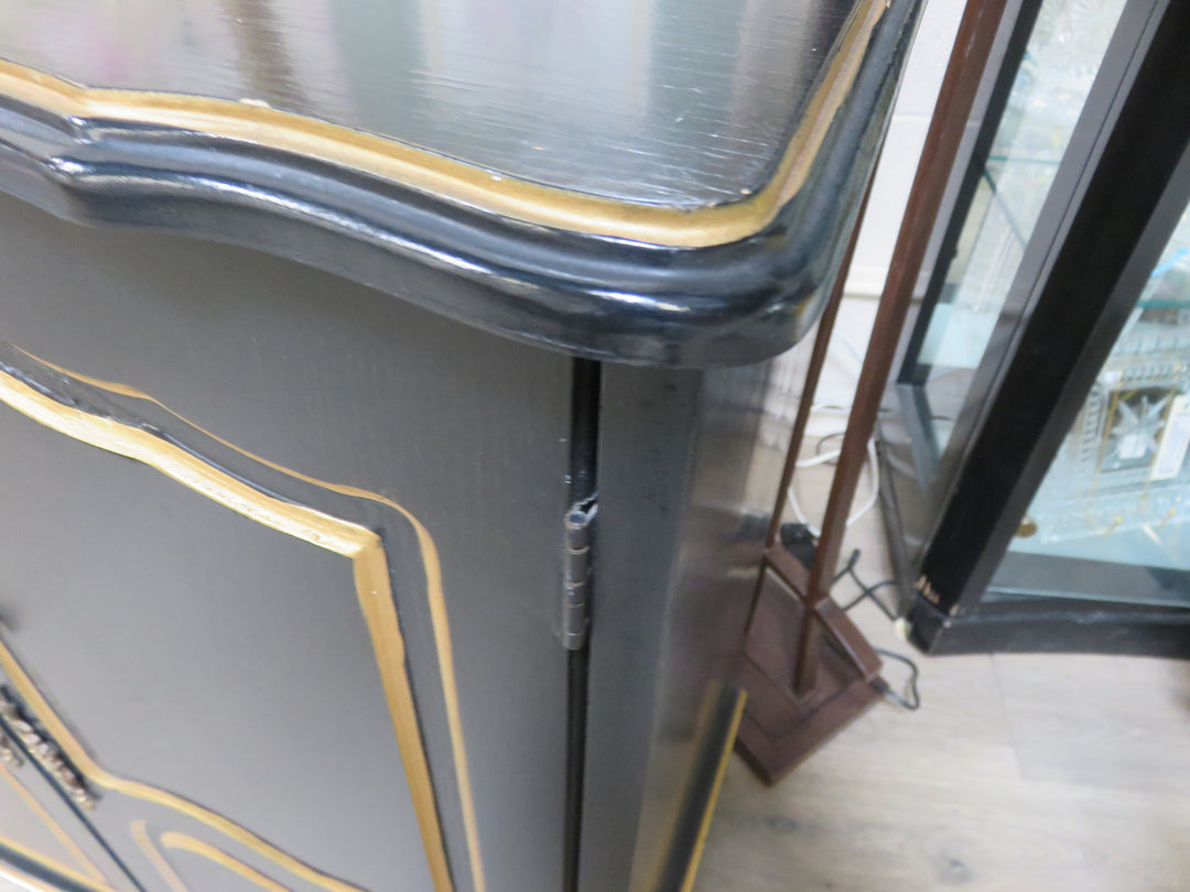 Louis XV Inspired 2-Door Bar Cabinet