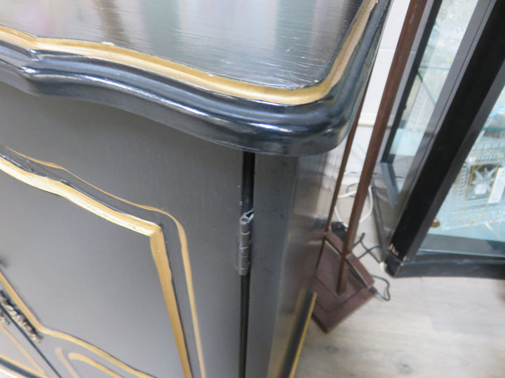Louis XV Inspired 2-Door Bar Cabinet