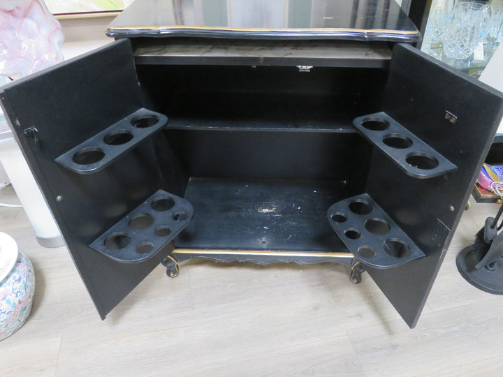 Louis XV Inspired 2-Door Bar Cabinet