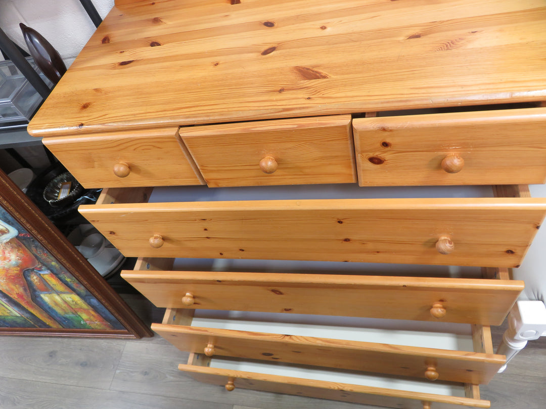 Seven Drawer Pine Dresser