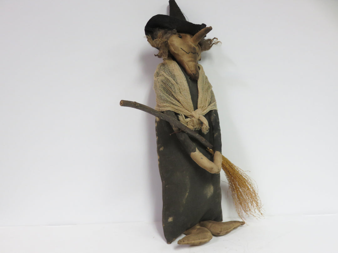 Folk Art Cloth Witch
