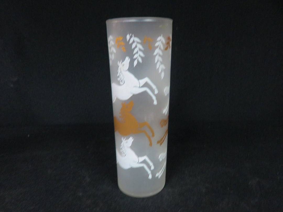 Frosted Cavalcade Tom Collins Glasses