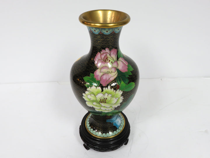 Cloisonne Vase on Stand
