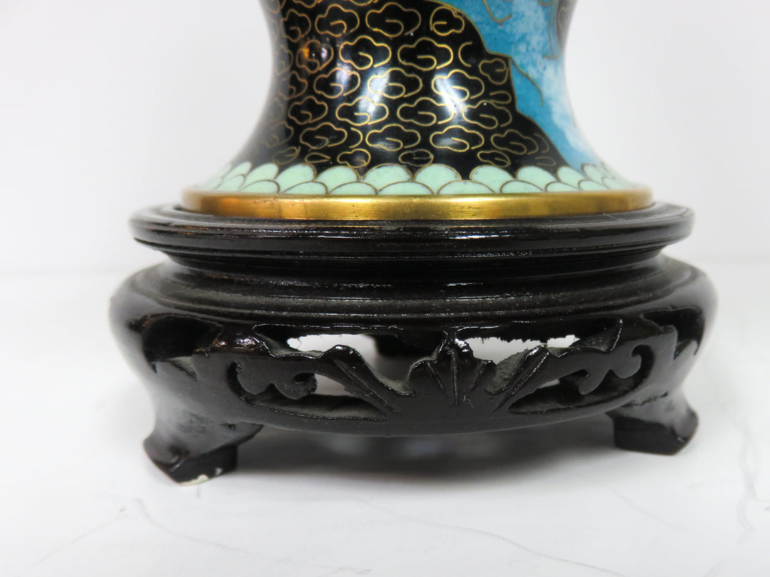 Cloisonne Vase on Stand