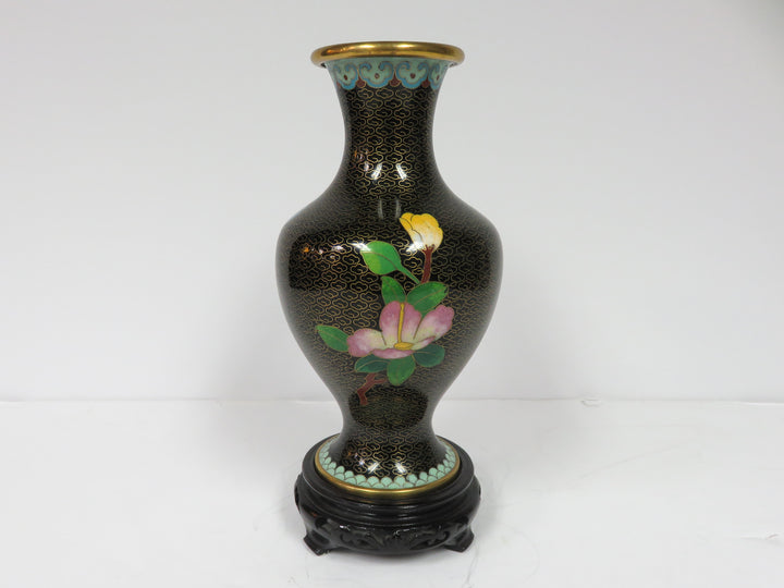 Cloisonne Vase on Stand