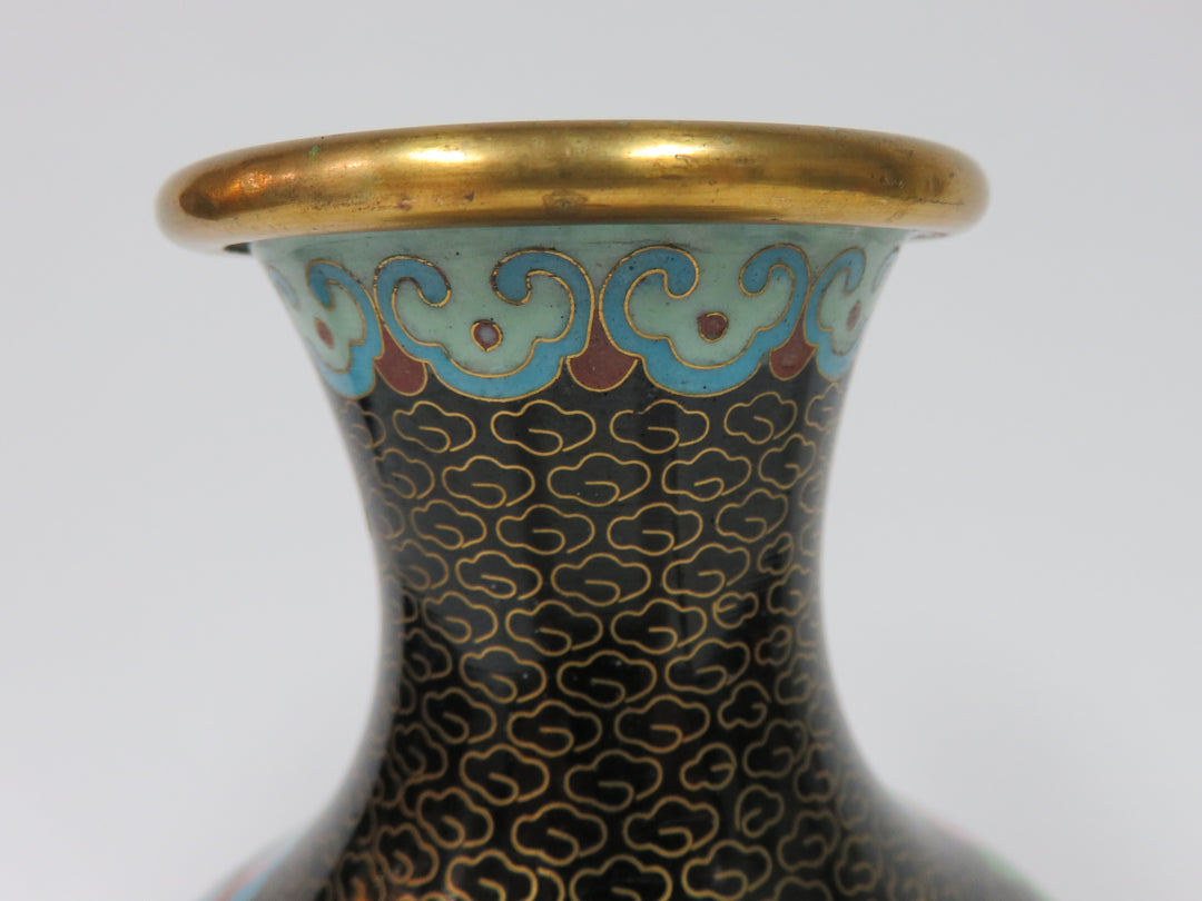 Cloisonne Vase on Stand