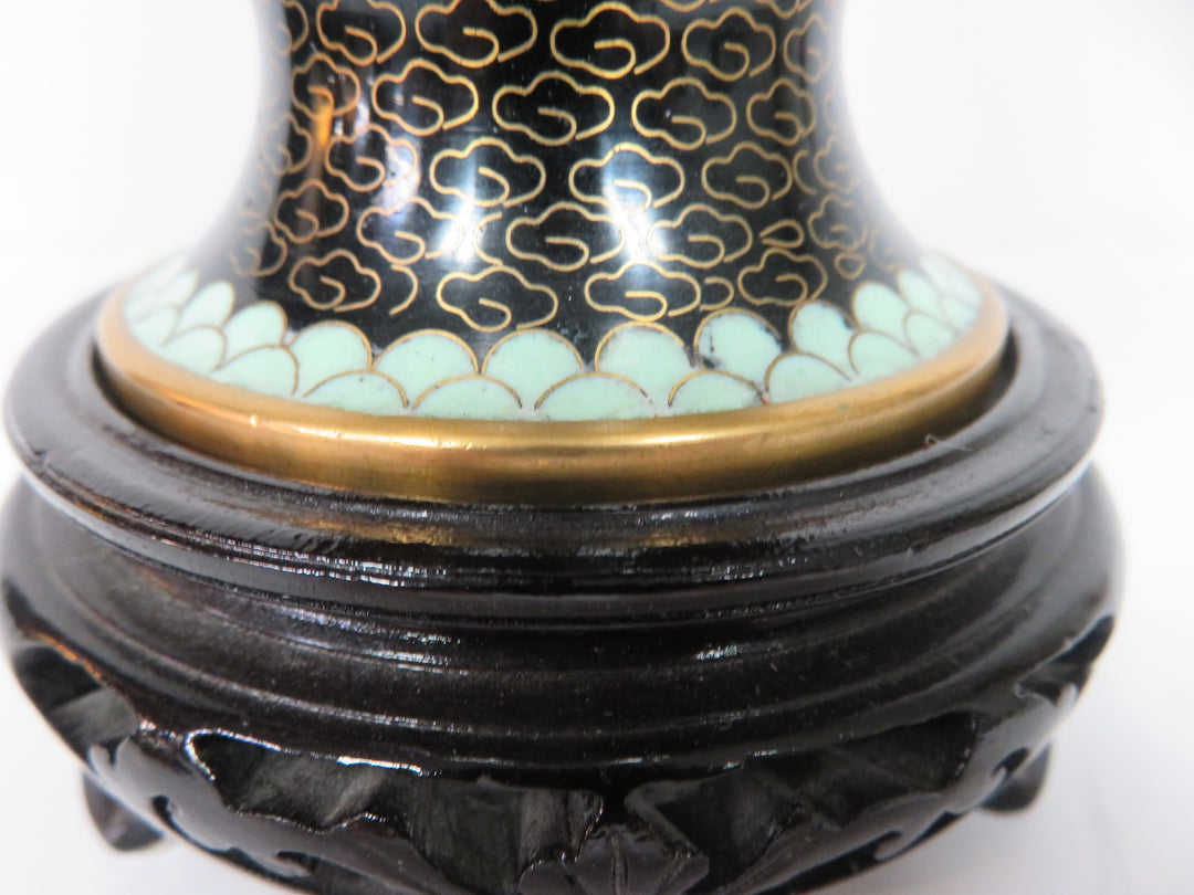 Cloisonne Vase on Stand