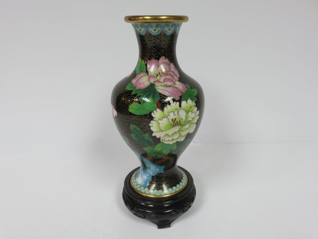 Cloisonne Vase on Stand