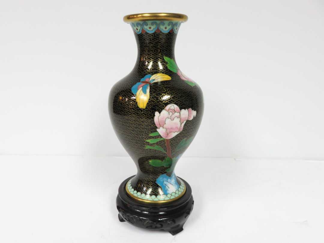 Cloisonne Vase on Stand