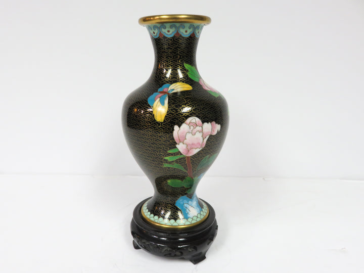 Cloisonne Vase on Stand